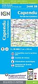 Topografische Wandelkaart van Frankrijk 2446SB - Capendu Ferrals-les-Corbières