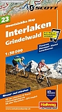 Mountainbikekaart  23 Interlaken - Grindelwald Hallwag (met GPS)
