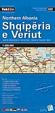 Wegenkaart - Landkaart North Albania (Shqipëria e Veriut) | Vektor Editions