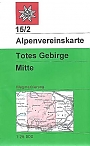 Wandelkaart 15/2 Totes Gebirge Mitte | Alpenvereinskarte