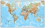 Wereldkaart Natuurkundig Magneetbord 136 x 86 cm Maps International Engelstalig