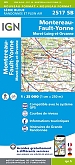 Topografische Wandelkaart van Frankrijk 2517SB - Montereau-Fault-Yonne  / Moret-Loing-et-Orvanne