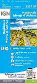Topografische Wandelkaart van Frankrijk 2537OT - Nasbinals - Monts d'Aubrac