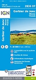 Topografische Wandelkaart van Frankrijk 2836OT - Gerbier de Jonc / Mezenc / Vivarais