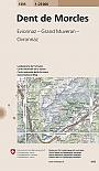 Topografische Wandelkaart Zwitserland 1305 Dent de Morcles Evionnaz - Grand Muveran - Ovronnanz - Landeskarte der Schweiz