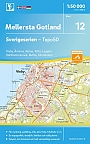 Topografische Wandelkaart Zweden 12 Mellersta Gotland Sverigeserien Topo 50