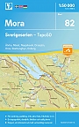 Topografische Wandelkaart Zweden 82 Mora Sverigeserien Topo 50
