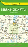 Topografische Wandelkaart Zweden 545 Vaggeryd Terrängkartan