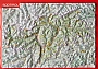 Reliefkaart Südtirol Zuid-Tirol postkaart formaat 15 cm x 10,5 cm | Georelief