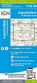 Topografische Wandelkaart van Frankrijk 1725SB - Lencloitre / St-Jean-de-Sauves