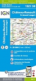 Topografische Wandelkaart van Frankrijk 1921SB - Chateau-Renault / St-Amand-Longpre