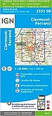 Topografische Wandelkaart van Frankrijk 2531SB - Clermont-Ferrand