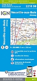 Topografische Wandelkaart van Frankrijk 2218SB - Neuville-aux-Bois Artenay