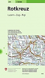 Topografische Wandelkaart Zwitserland 235 Rotkreuz Luzern Rigi Zug - Landeskarte der Schweiz