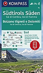 Wandelkaart 74 Bolzano Vigneti e Dolomiti; Südtirols Süden Zuid-Tirol Zuid Kompass