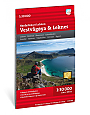 Wandelkaart Lofoten  Vestvågøya Leknes Høyfjellskart | Calazo