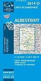 Topografische Wandelkaart van Frankrijk 3614O - Albestroff