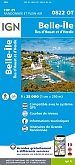 Topografische Wandelkaart van Frankrijk 0822OT - Belle-ile / Ile d'Houat et d'Hoedic