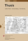 Topografische Wandelkaart Zwitserland 1215 Thusis Safien Platz - Heinzenberg - Domleschg - Landeskarte der Schweiz