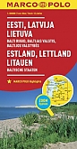 Wegenkaart - Landkaart Estland Letland Litouwen Baltisch Staten | Marco Polo Maps