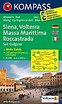 Wandelkaart 2462 Siena, Volterra, Massa Marittima, Roccastrada Kompass