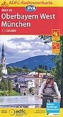 Fietskaart 26 Oberbayern, München | ADFC Radtourenkarte - BVA Bielefelder Verlag