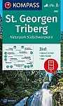 Wandelkaart 885 St. Georgen Triberg Naturpark Sudschwarzwald Kompass