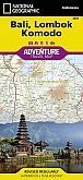 Wegenkaart - Landkaart Bali Lombok Komodo - Adventure Map National Geographic