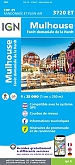 Topografische Wandelkaart van Frankrijk 3720ET - Mulhouse Wittelsheim Ensisheim