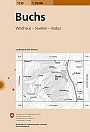 Topografische Wandelkaart Zwitserland 1135 Buchs Wildhaus - Sevelen - Vaduz - Landeskarte der Schweiz
