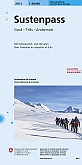 Skikaart Zwitserland 255S Sustenpass Gauli Tirlis Andermatt - Landeskarte der Schweiz