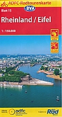 Fietskaart 15 Rheinland, Eifel | ADFC Radtourenkarte - BVA Bielefelder Verlag