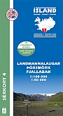 Wandelkaart 04 Landmannlaugar - Þórsmörk - Fjallabak - Eyjafjallajökull Mal og Menning Serkort