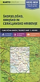 Wandelkaart - Fietskaart Skofjelosko - Idrijsko - Cerkljansko - Hribovje | Kartografija