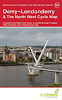 Fietskaart 51 Derry-Londonderry the North west cycle map  Cycle Map Sustrans Pocket Sized