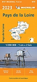 Wegenkaart - Landkaart 517 Pays de la Loire 2023 - Michelin Region France