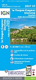 Topografische Wandelkaart van Frankrijk 2037OT - Roque-Gageac / Domme / Gourdon / Val. Dordogne