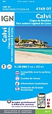 Topografische Wandelkaart van Frankrijk 4149OT - Calvi / Cirque de  Bonifatu / PNR de Corse