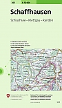 Topografische Wandelkaart Zwitserland 205 Schaffhausen Schluchsee - Klettgau - Randen - Landeskarte der Schweiz