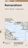 Topografische Wandelkaart Zwitserland 1055 Romanshorn Uttwil Egnach Langenargen - Landeskarte der Schweiz