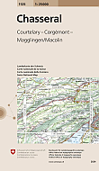 Topografische Wandelkaart Zwitserland 1125 Chasseral Montagne du Droit Corgemont Magglingen- Landeskarte der Schweiz
