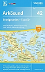 Topografische Wandelkaart Zweden 42 Arkösund Sverigeserien Topo 50
