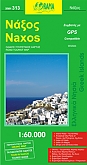 Wegenkaart - Fietskaart Naxos 313 - Orama Maps