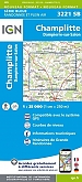 Topografische Wandelkaart van Frankrijk 3221SB - Champlitte  / Dampierre-sur-Salon