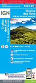 Wandelkaart 2531ETR - Chaine des Puys PNR des Volcans d'Auvergne Geplastificeerd | IGN