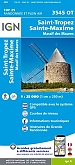 Topografische Wandelkaart van Frankrijk 3545OT - St-Tropez / Ste-Maxime / Massif des Maures