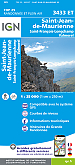 Topografische Wandelkaart van Frankrijk 3433ET - St-Jean de Maurienne / St-Francois-Longchamp / Valmorel