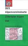 Wandelkaart 35/3 Zillertaler Alpen Ost | Alpenvereinskarte