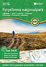 Wandelkaart 3005 Folgefonna Nasjonalpark Topo 3000 | Nordeca