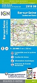 Topografische Wandelkaart van Frankrijk 2918SB - Bar-sur-Seine / Loches-sur-Ource